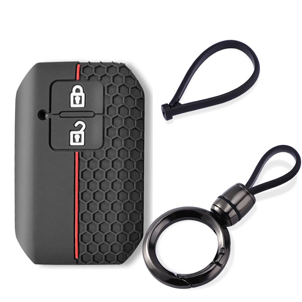 Для Suzuki Swift GXL Sport Katana Vitara Ignis Jimney XL7 Ertiga чехол для ключа силиконовый держатель автомобильные аксессуары брелок чехол для ключа