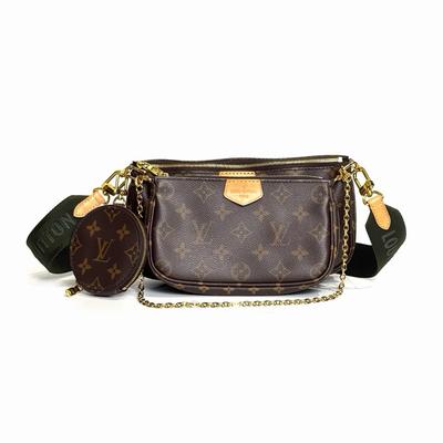 [Б/У] Multi Pochette Accessoires Цепочка Monogram Пять-в-Одном Комбинированная Сумка Покрытие Холст Кожа Сумка Маджонг Подмышечная Ручная - Очень Хорошее #YALE3X