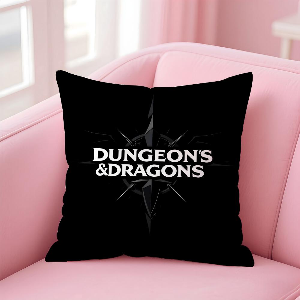 D-Dungeons & Dragons Игровая Наволочка для Подушки Дома и в Машине, Многоцелевая Наволочка - Двусторонняя, Мягкая и Прочная для Повседневного Использования