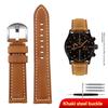 Натуральная кожаный ремешок для часов Panerai/Tissot/Mido/Omega/IWC | 20 мм 22 мм 24 мм 26 мм | Ретро ремешок из кожи Crazy Horse для мужчин