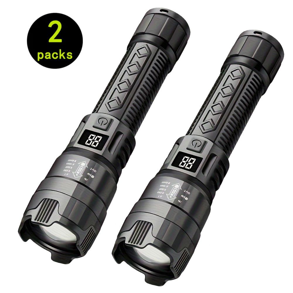 High Power Led Flashlights Very Strong Tactical TorchMultiple Modes Rechargeable Camping Fishing Emergency Zoom Lantern