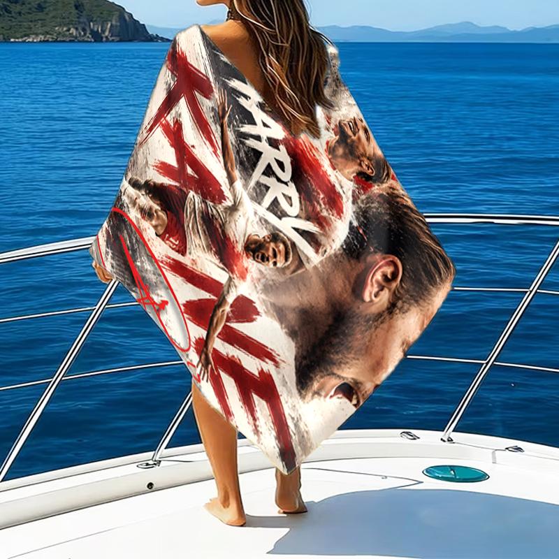 Football Player Kane Beach Towel - Soft, Absorbent Microfiber, Lightweight, Ideal for The Beach, Parties, Travel, Camping fan gifts
