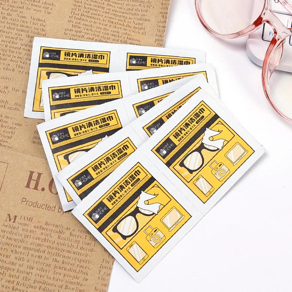 10-200pcs Eyeglass Cleaning Pads Traceless Quick Drying Anti-fog Glasses Wipes High Quality Disposable Dust Removal Wipes