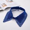 Lace Black White Detachable Fake Collar Beaded Tie Shirt Women's Blouse Top Dickey Detachable Lapel Fashion Accessory