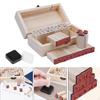 36x Wooden Rubber Stamps Stamper Seal Set Multipurpose Alphabet Number Letter