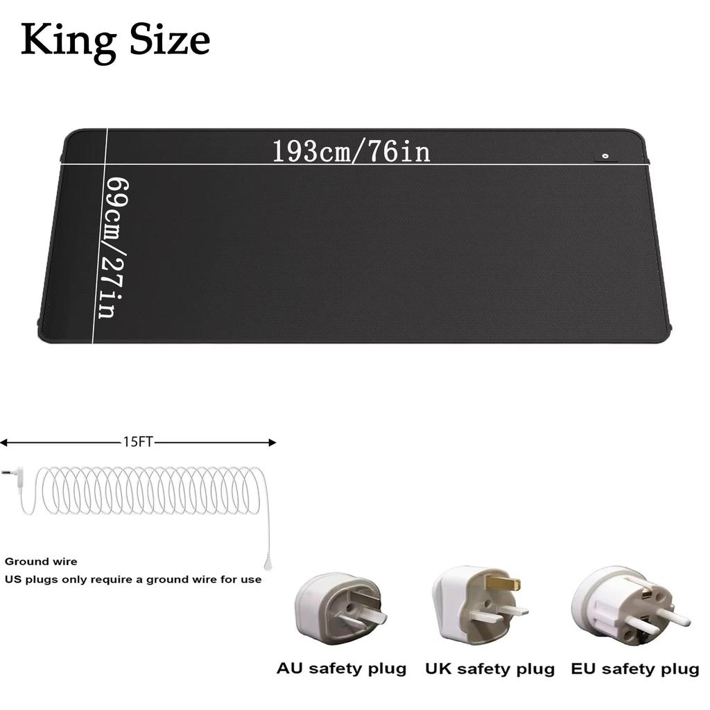 Grounding Leather Mattress Grounding Conductive Leather Earthing Mattress Sleep Mat Restore Energy For Better Sleep Anti-static