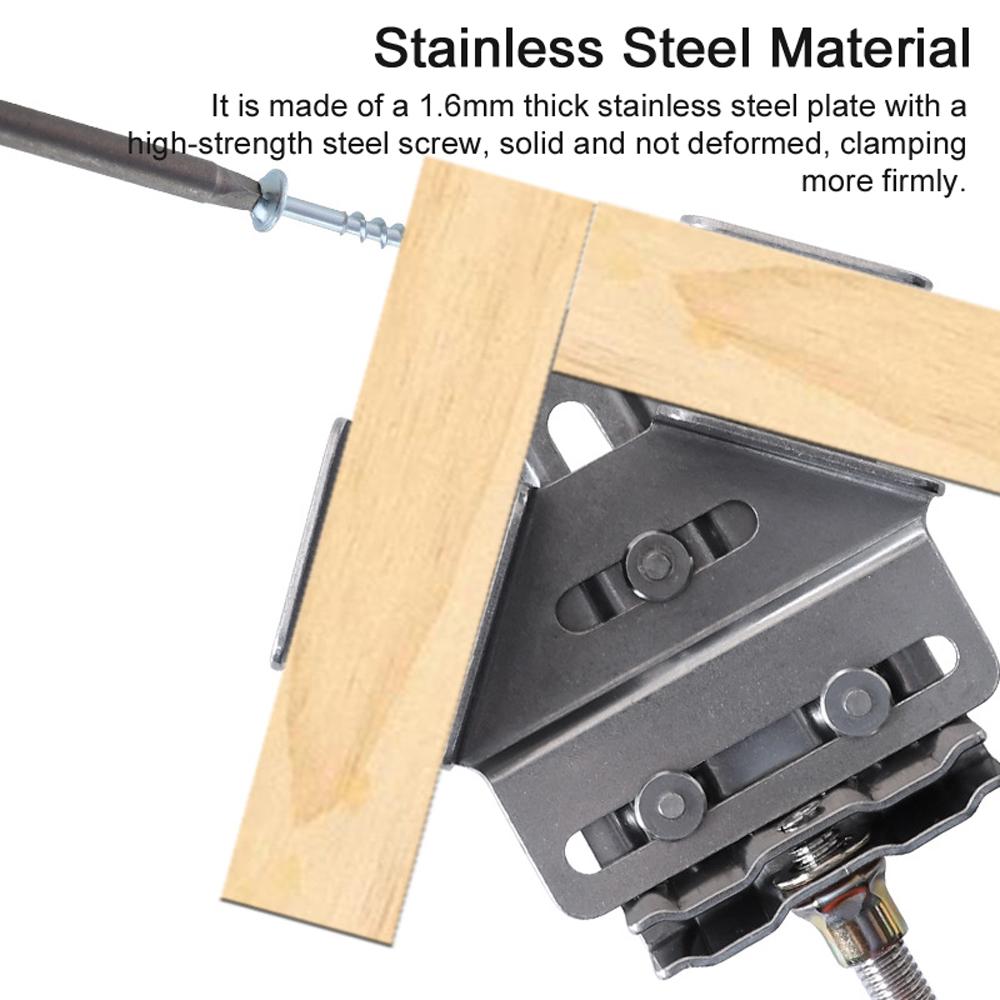 Деревообработка Прямоугольный зажим Плотник Быстрое позиционирование Зажим из нержавеющей стали Крепление 90 градусов