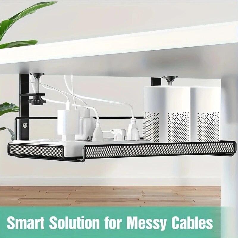 Большой размер, без штамповки, офисный железный художественный стол, стеллаж для хранения, корзина для хранения, регулируемая для студентов корзина для хранения на краю стола, подвесная корзина