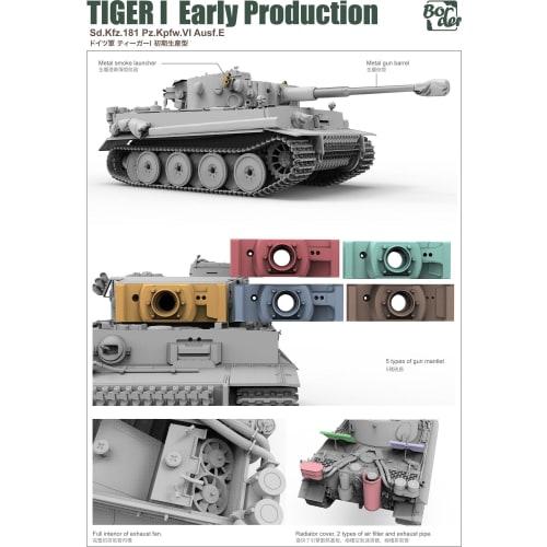 Border Model 1/35 Немецкий Тигр I Ранний выпуск Сборный пластиковый набор BT010