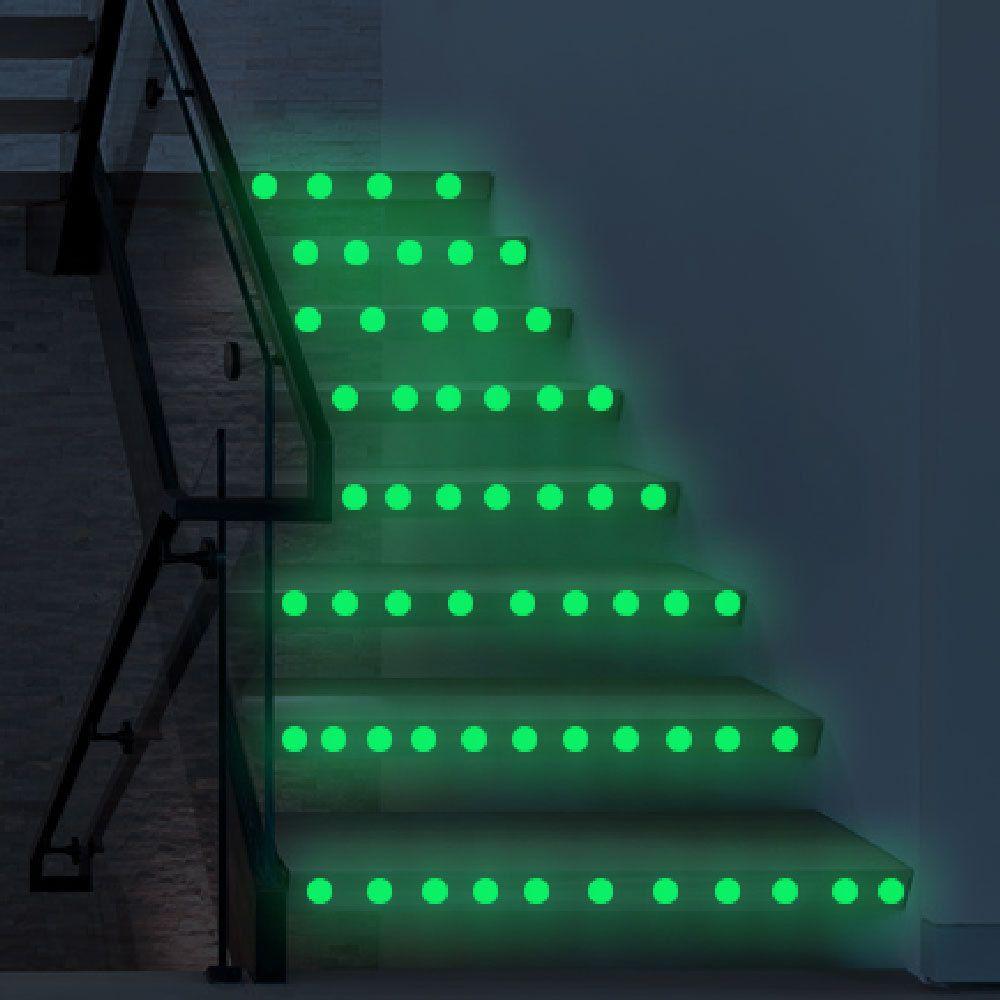 Party Supplies Home Decoration Stars Dots Fluorescent Decals Glow In Dark Luminous Wall Stickers