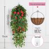 Искусственная цветочная лоза для подвешивания на стену в помещении - Зеленый декор из вьющихся растений