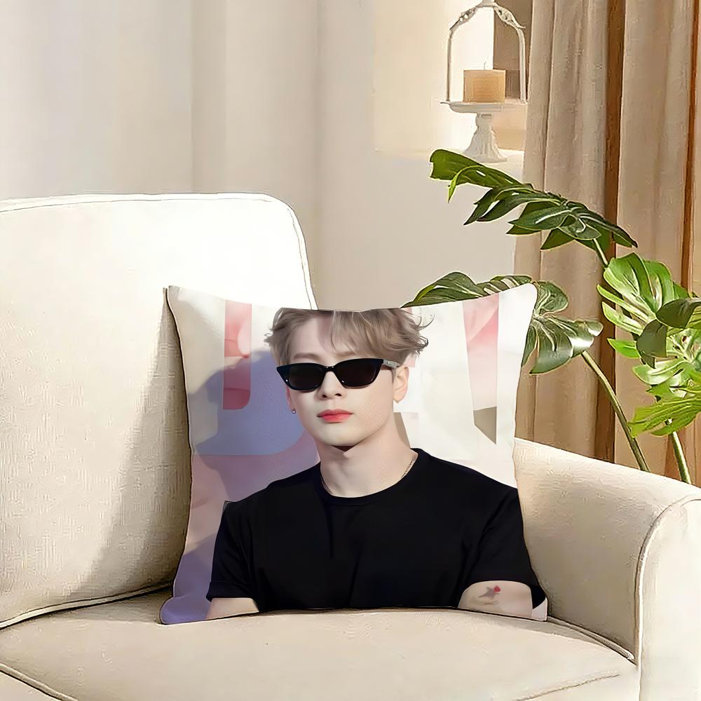 MMagic Man Cushion Cover Reversible Plush Pillow Cover Soft Fluffy Home Decor for Sofa Bedroom