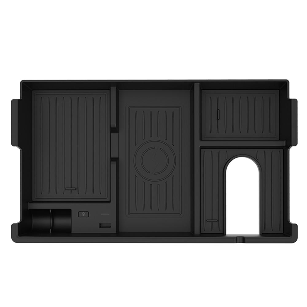 15 Вт QI беспроводная автомобильная центральная консольная зарядная подставка для телефона для Toyota Tundra 2007-2024