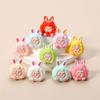 Cartoon Cotton Candy KiKi Alpaca Tiny Ornaments For Crafts Cute Resin Miniature Home Decoration Figurines Accessories