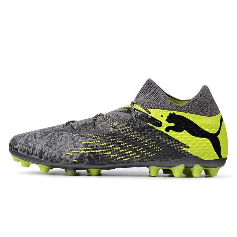 PUMA FUTURE 7 ULTIMATE MG Multi Ground Abrasion Resistant Soccer Shoes Men's Gray Green 108016-01