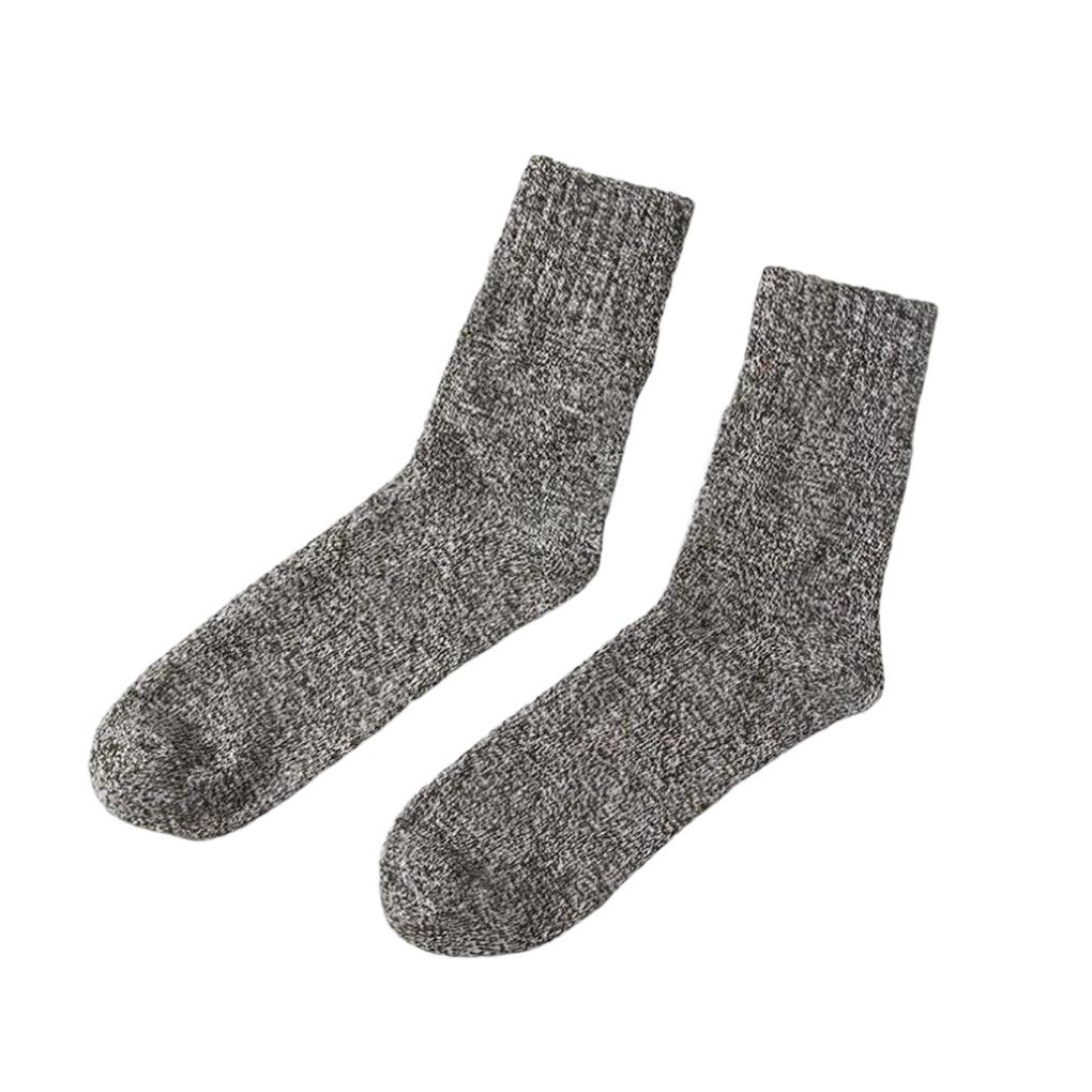1 пара мужских носков Зимняя холодная погода Нескользящие чулочные изделия Удобная грелка для ног Средняя длина Мягкая одежда для переодевания Обувь
