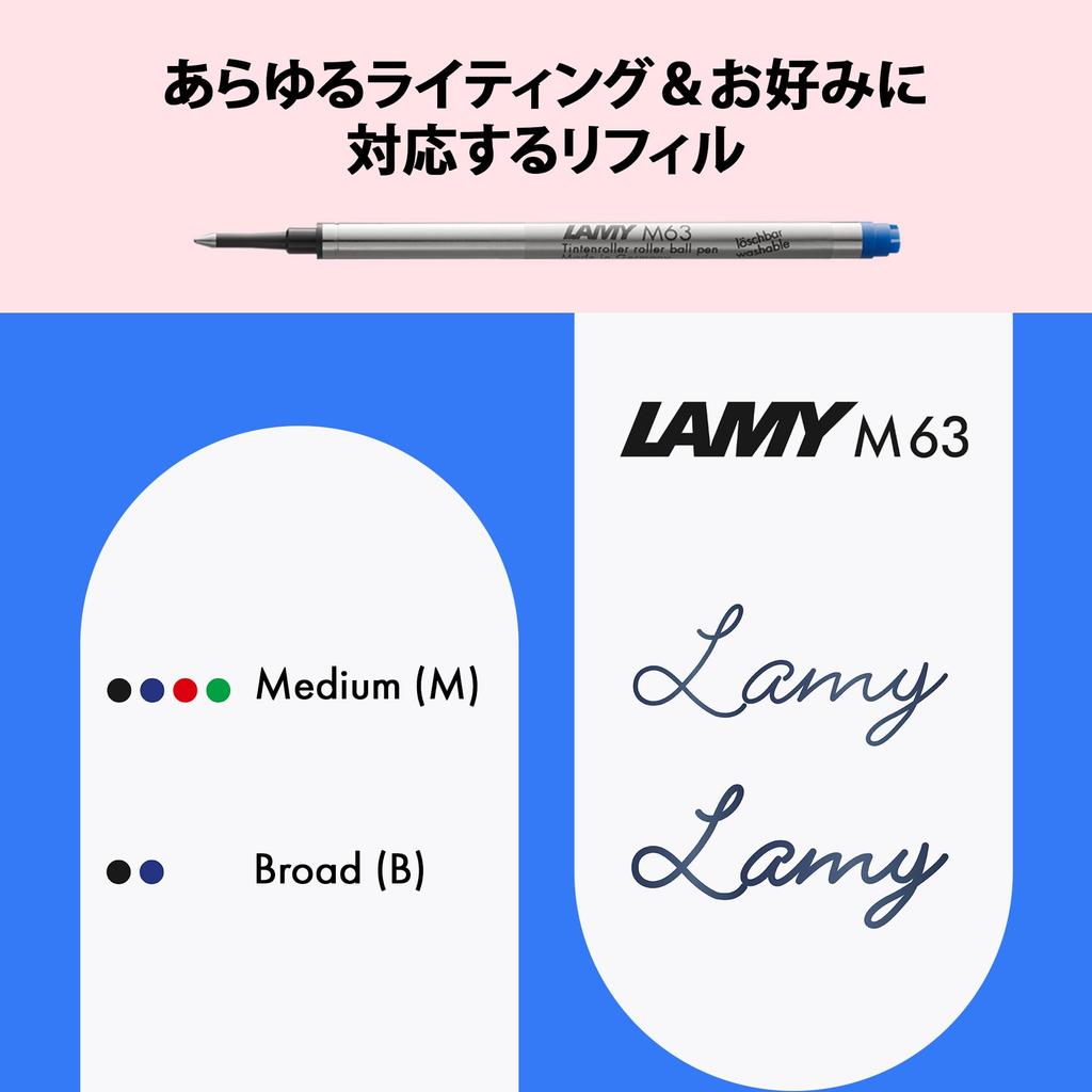 Роллерная ручка LAMY Safari Pink - Эргономичный захват, наконечник M для плавного письма - Прочный пластик ASA - В комплекте черный стержень LAMY M63