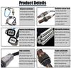 Upstream+Downstream Lambda Oxygen O2 Sensor For Honda Accord EX LX DX SE 2.4L l4 2003 2004 2005 2006 2007 234-9040 234-4797