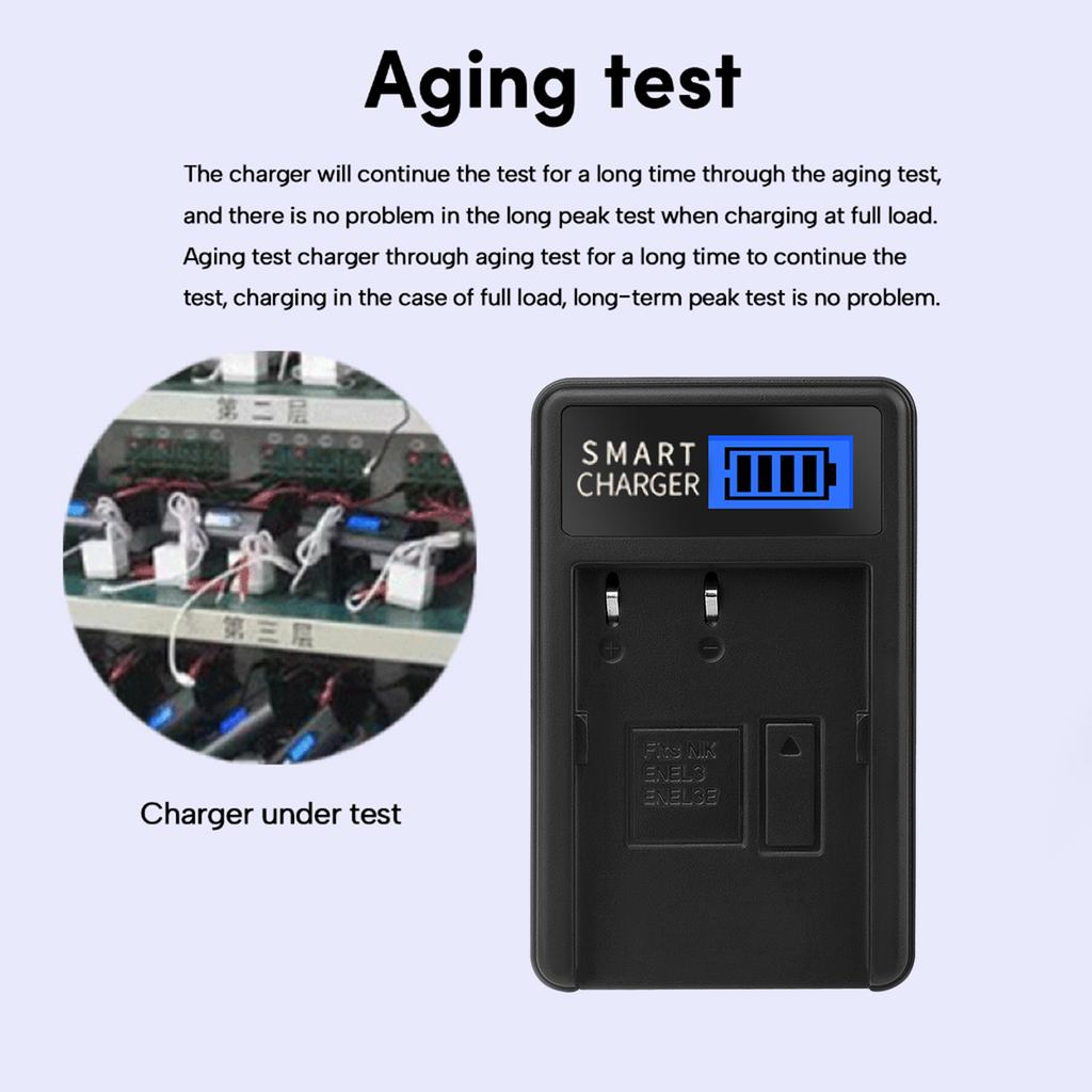 ЖК-дисплей USB Зарядное устройство-замена для EN-EL3 для D100 D100 зеркальный D200 D300 D300s D50 D70 D70s D80 D90 DSLR D700 Камеры Аккумуляторы