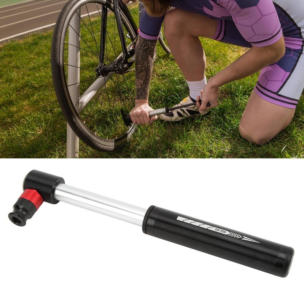 Aluminum Alloy Hand Mini Bicycle Pump 12.8cm Length Bicycle Tire Pump Road Mountain Bike