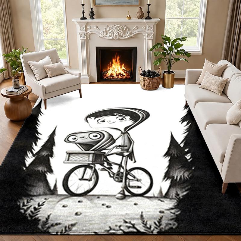 E.T Carpet Door Mat for Living Room or Bedroom Protective Mat Under Chair Office Decoration Christmas Gift Birthday Present