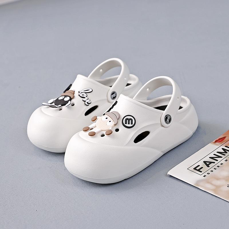 Дышащие сандалии женские летние 2024 новые дырочные туфли женские на толстой подошве верхняя одежда нескользящие тапочки с защитой от наступания на голову 07