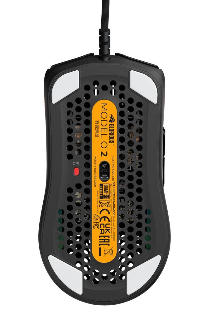 Glorious Model O 2 Wired Black Ultra Lightweight 49g RGB LED Wired Gaming Mouse Black MS665 GLO-MS-OV2-MB