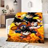 Флисовое одеяло с принтом семьи Гоку из Dragon Ball, Высококачественное, Мягкое, Теплое, для дома, спальни, гостиной, путешествий, кемпинга, пикника