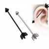 Fashion 35mm Stainless Steel Jewelry Silver Black Piercing Ear Cartilage Arrow Stud Earring