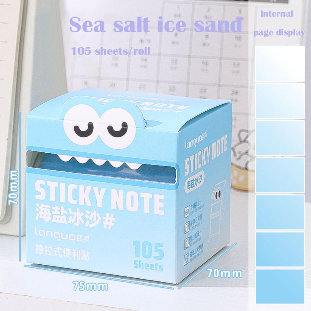 105 Sheets Pull Out Design Sticky Notes Cartoon Message stickers  Office School Supplies Stationery