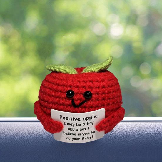 Вязаная игрушка из фруктовой шерсти. Украшение. Очаровательный внешний вид. Яркий цвет. Поощрение. Эмоциональная поддержка. Забавная мини-кукла, связанная крючком. Секс-одежда для взрослых.