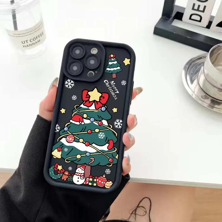 Рождественский силиконовый чехол для телефона для iphone 17 16pro 15pro14 13 12 11 12pro 13pro max 14plus Силиконовый противоударный защитный чехол