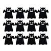 12Pcs Halloween Bat Spoon Fork Holder Spooky Pumpkin Skeleton Ghost Spider Black Cat Cutlery Felt Cover Holiday Party Dining Table Decoration