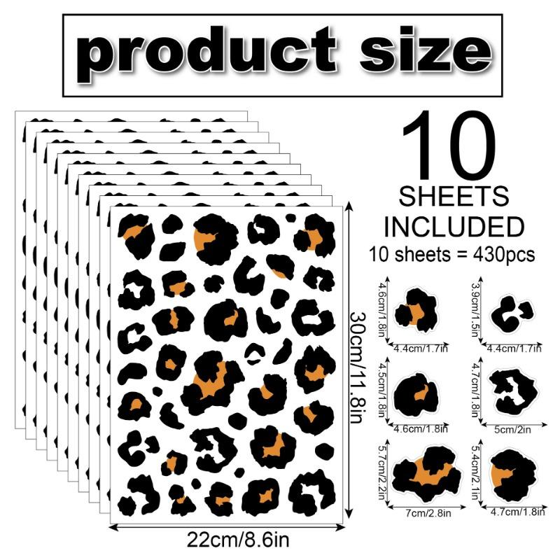 Леопардовый принт наклейки на стену неровные точки простой стиль черная текстура украшение дома фоновая стена самоклеящиеся наклейки на стену