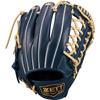 ZETT Youth Softball Zero One Brown Size BJGB71540F Glove, Stage, Outfielder's Glove, Navy/P (2932), LL,