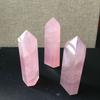 Exquisite Natural Rock Rose Quartz Crystal Point Healing Stone Obelisk Wand For Spiritual Growth