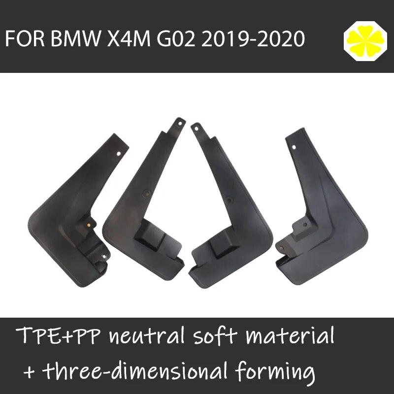 4pcs FOR BMW X4M G02 MUDGUARD Fenders Splash Mudflaps Guard Fender Mudguards Mud Flap Car Accessories Auto Styline Front Rrar