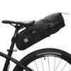 Bicycle Saddle Bag Waterproof Bicycle Storage Bag Reflective Cycling Rear Seat Post Bag Large