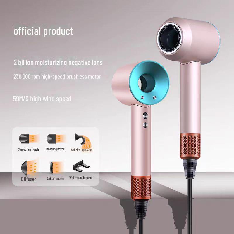 Высокоскоростной фен без листьев с технологией отрицательных ионов для домашнего салонного ухода