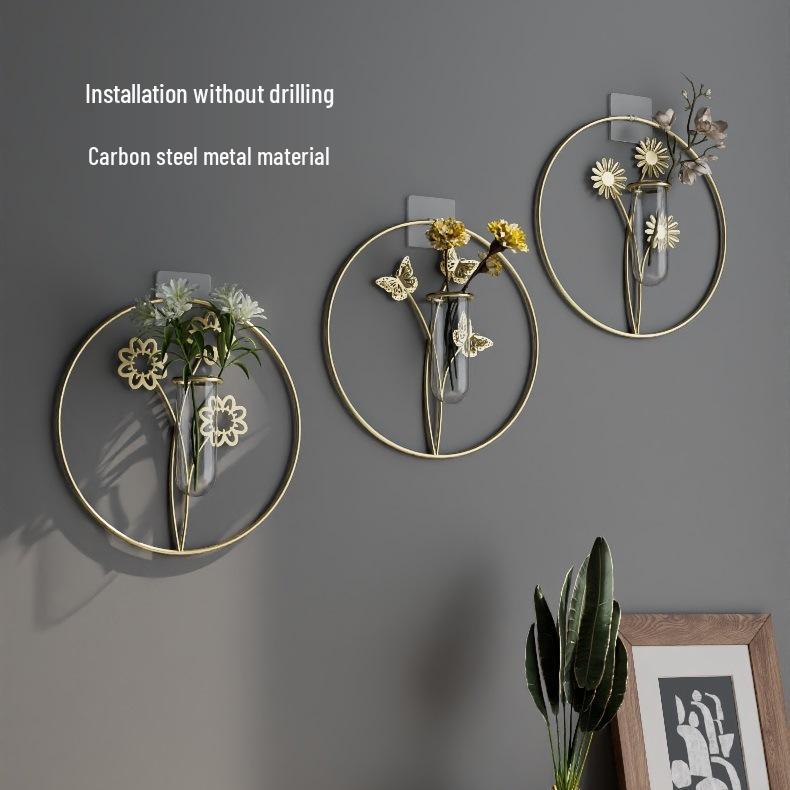 Настенная гидропонная ваза в скандинавском стиле люкс – Современный декор для гостиной без сверления