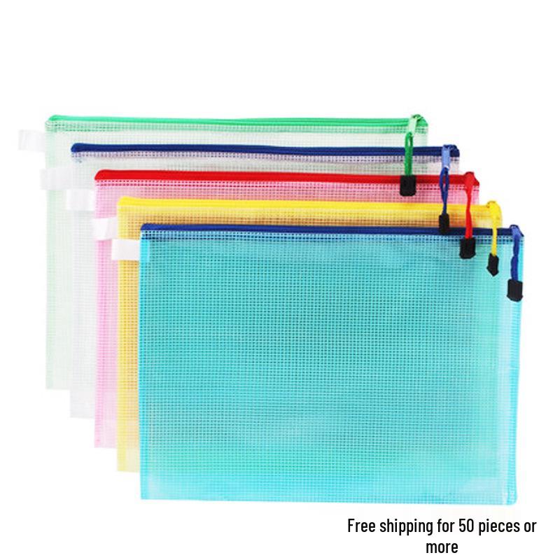 Водонепроницаемая сетчатая сумка для документов и на молнии - Прозрачная A4/A5