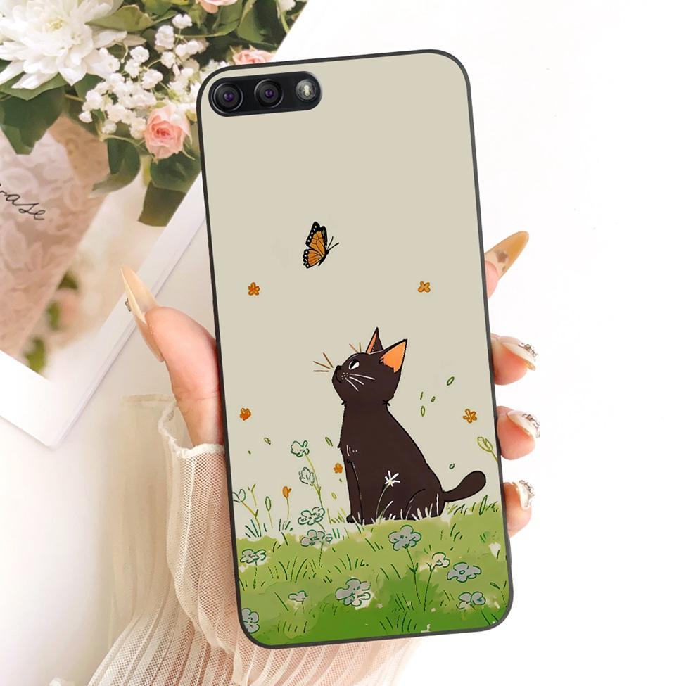 For Asus ZE554KL Case For Asus ZenFone 4 Cover Silicone Cute Cat Fashion Butterfly Funny Painted Casing