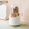 Rotating Makeup Brush Storage Box Portable Multifunction Dust Proof Desktop Organizer Lipstick Shadow Cosmetic Holder