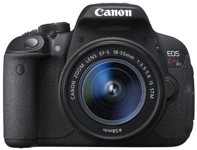 Canon Цифровая зеркальная камера EOS Kiss X7i с объективом IS STM в комплекте черный EF-S18-55mm F3.5-5.6 KISSX7I-1855ISSTMLK