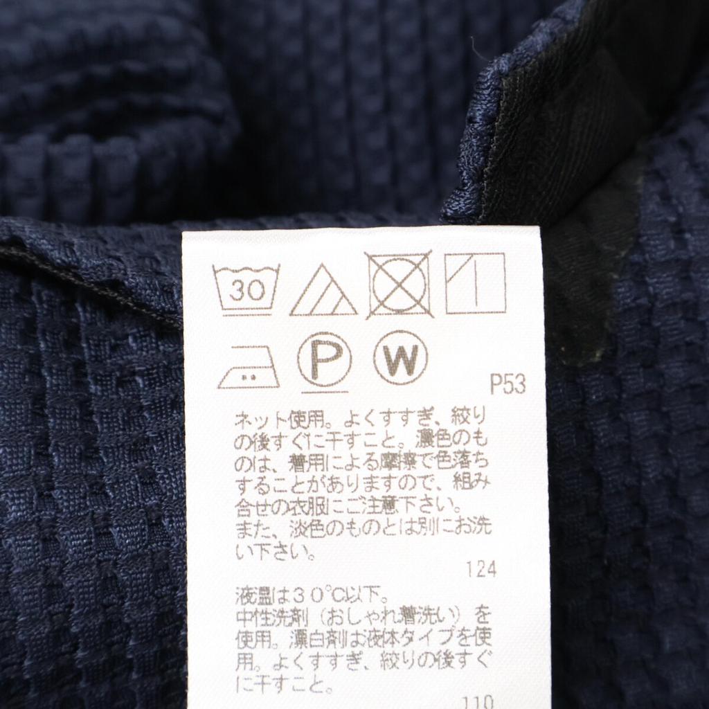 JOSEPH HOMME 25Stainless Steel KKJHGM0203 Light Tuck Jersey Zip-Up Blouson Jacket 48 NavyUsed