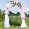 6/3 Meters Wedding Arch Drape Fabric Sheer Chiffon Tulle Curtain Draping Backdrop Party Supplies Home Drapery Ceremony Decoration