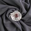 Black Rhodonite Gemstone 925 Sterling Silver Jewelry Handcrafted Pendant 0.92" CP-34-22
