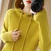 Autumn Winter Women's Hooded Sweater Long Sleeve Warm Casual Pullovers Tops Hoodie