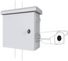 Lanview Mini Classic Pole Mount For 4 Cctv Cameras 450X250X500Mm - White, Rcctv006