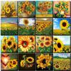 5D DIY Diamond Painting Flowers Diamond Embroidery Sunflower Landscape Cross Stitch Mosaic Sale Home Decoration Adults Kit Gift